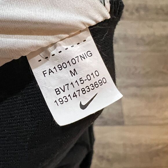 Nike Tech Black Sportswear Fleece Sweatpants Joggers Zipper Sides Women's Medium - Picture 8 of 11